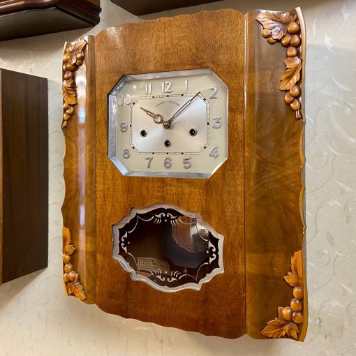 Đồng hồ Girod thùng bè bốn bông mặt số nổi mạ Crom cực đẹp