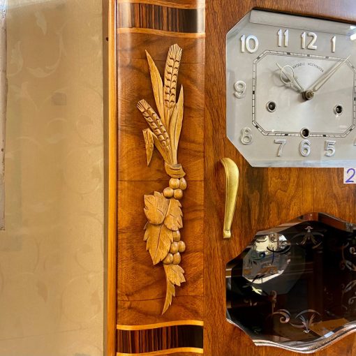 Đồng hồ MK từ Pháp thùng bè bông lúa mạch mặt số nổi mạ crom sáng đẹp