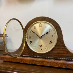 Đồng hồ vai bò Junghans thùng sồi gông đồng bạch từ Đức
