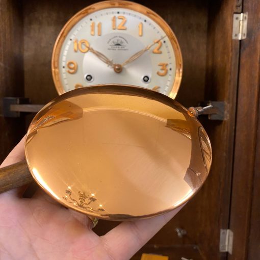Đồng hồ FFR thùng sồi chạm trổ mặt số nổi vàng hồng cực đẹp