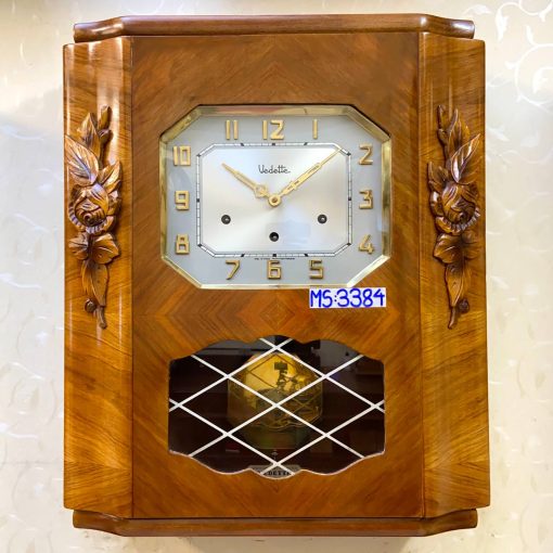 Đồng hồ Vedette thùng nu mặt số nổi vàng đẹp sang trọng