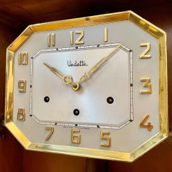 Đồng hồ Vedette 8/8 mặt số nổi vàng, lắc vàng cực đẹp