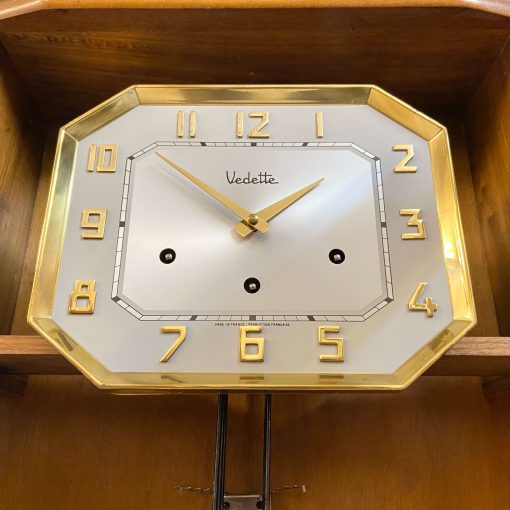 Đồng hồ Vedette thùng bè số nổi vàng cực đẹp nguyên bản Pháp