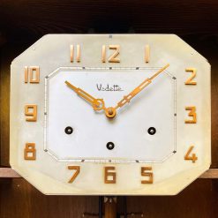 Đồng hồ Vedette thùng bè số nổi vàng hồng hiếm gặp