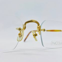 Kính mắt Nicole mạ vàng đẹp màu