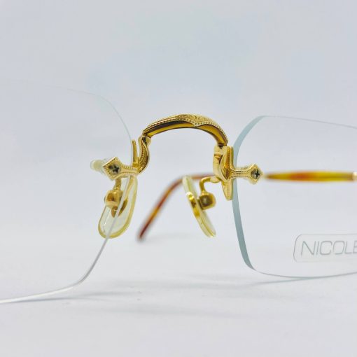 Kính mắt Nicole mạ vàng đẹp màu