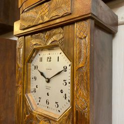 Đồng hồ VEDETTE thùng dài chạm trổ chơi bản nhạc đặc biệt con bườm vàng
