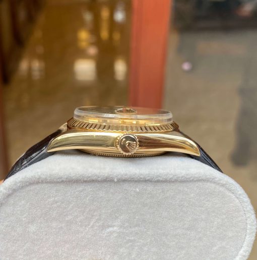 Đồng hồ Rolex Day Date đúc vàng 18K mặt kim sa