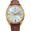 ĐỒNG HỒ OMEGA SEAMASTER 2 LỊCH NIỀNG ĐÚC 14K GOLD BỌC VÀNG THỤY SỸ 