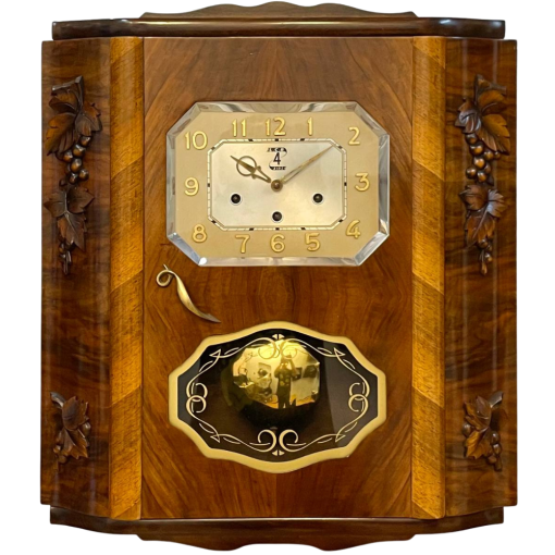 Đồng hồ FFR thùng bè ba buồng bốn bông mặt số nổi vàng chơi 4 bản nhạc