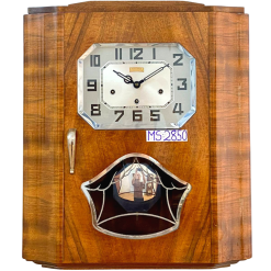 Đồng hồ Girod thùng bè ba buồng lớn kính tráng gương cực đẹp
