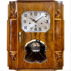 Đồng hồ Girod thùng bè khung đẹp nổi bật vân gỗ nu từ Pháp 