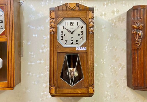 Đồng hồ Girod thùng dài chạm trổ kính rào từ Pháp