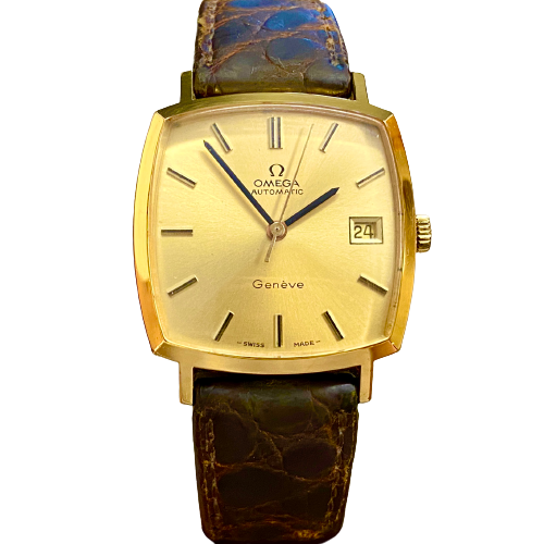Đồng hồ Omega Geneve bọc vàng thiết kế độc đẹp chuẩn Thuỵ Sĩ