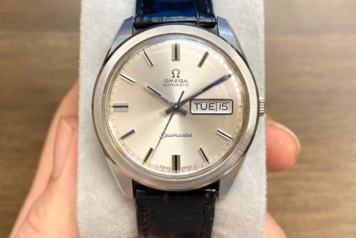 Đồng hồ Omega mặt xoáy đồng tâm hai lịch