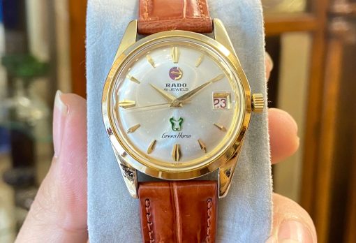Đồng hồ Rado Green Horse mạ vàng máy 41 Jewels từ Thụy Sĩ