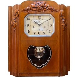 Đồng hồ cổ FFR 8 gông 8 búa số nổi đen cùng thiết kế thế thùng vân nu chùm hoa lớn bề thế 