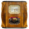Đồng hồ cổ Girod số nổi vàng 2 bản nhạc thùng nu đối xứng to đẹp