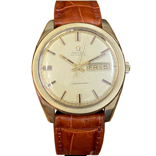 Đồng hồ cổ Omega Seamaster Size 36,5mm Cap Gold rất đẹp