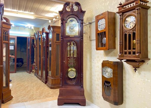 Đồng hồ tạ cây Howard Miller bản kỉ niệm 16 gông 16 búa có tắt chuông đêm