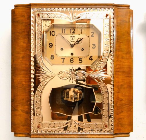 Đồng hồ cổ FFR 10 gông 4 bản nhạc thùng kính thủy kim cương cao cấp nhập pháp