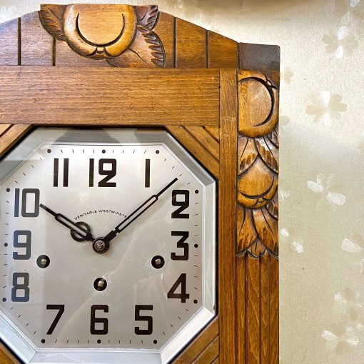 Đồng hồ Girod thùng dài chạm trổ kính rào từ Pháp