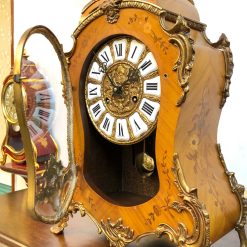 Đồng Hồ Boulle mặt men họa tiết đồng nhập pháp 
