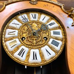 Đồng Hồ Boulle mặt men họa tiết đồng nhập pháp 