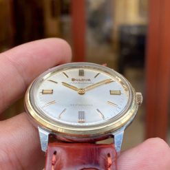 Đồng Hồ Bulova Ambassador Tự Động Siêu Mỏng Niềng 14k Gold Đẹp Trên 95%