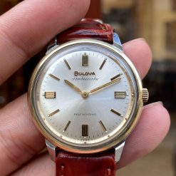 Đồng Hồ Bulova Ambassador Tự Động Siêu Mỏng Niềng 14k Gold Đẹp Trên 95%