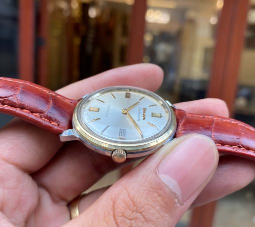 Đồng Hồ Bulova Ambassador Tự Động Siêu Mỏng Niềng 14k Gold Đẹp Trên 95%