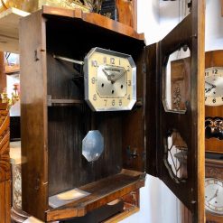 Đồng hồ cổ Girod số nổi 2 bản nhạc thùng vân nu thiết kế gương đặc biệt nhập pháp