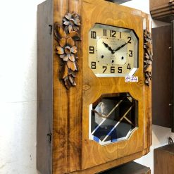 Đồng hồ cổ Jura thùng vân nu trạm trổ chùm hao đẹp âm hay nhập Pháp