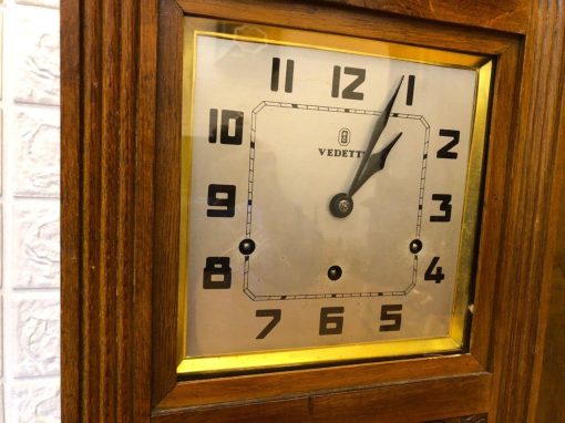 Đồng hồ cổ Vedette mặt số vuông thùng dài nhập Pháp