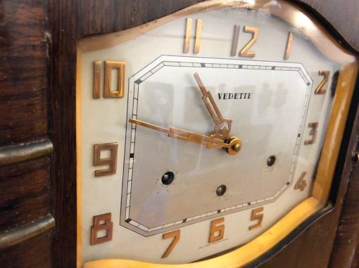 Đồng hồ cổ Vedette số nổi màu hồng nhập Pháp