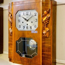 Đồng hồ Girod thùng bè vân nu chùm nho chơi 2 bản nhạc nhập pháp 