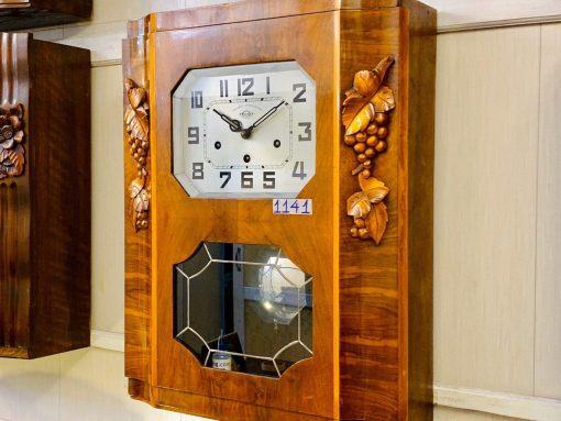 Đồng hồ Girod thùng bè vân nu chùm nho chơi 2 bản nhạc nhập pháp