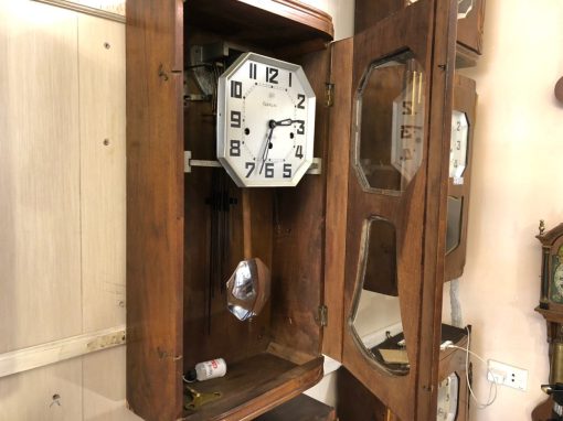 Đồng hồ Odo 36/8 thùng dài vân nu kính quả chuông nhập pháp