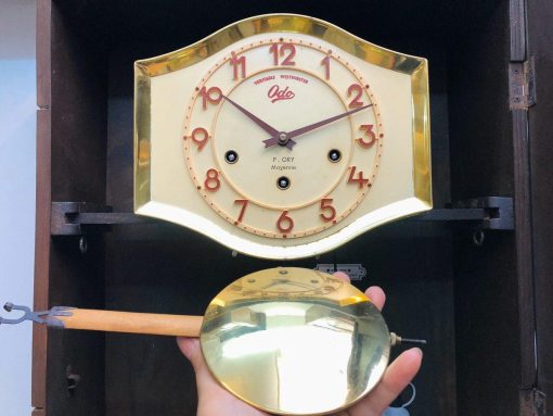Đồng hồ Odo 57/10 số nổi thùng vân chùm đào chơi 2 bản nhạc nhập pháp
