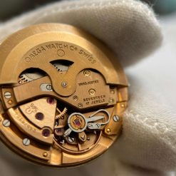 Đồng hồ Omega Semaster De Ville kim cọc vàng niềng càng 14k đẹp trên 95% Thụy Sỹ 