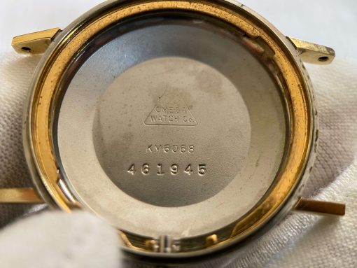 Đồng hồ Omega Semaster De Ville kim cọc vàng niềng càng 14k đẹp trên 95% Thụy Sỹ