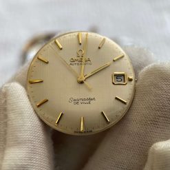Đồng hồ Omega Semaster De Ville kim cọc vàng niềng càng 14k đẹp trên 95% Thụy Sỹ 
