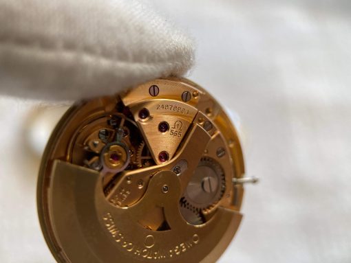 Đồng hồ Omega Semaster De Ville kim cọc vàng niềng càng 14k đẹp trên 95% Thụy Sỹ