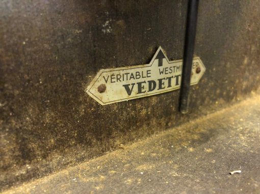 Đồng hồ Vedette mặt số nổi vàng hồng nhập Pháp