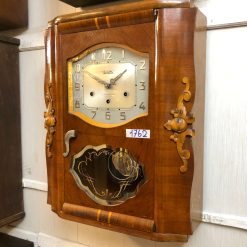 Đồng hồ Vedette số nổi mạ crom tắt chuông đêm thùng bè chùm đào đẹp nhập pháp 
