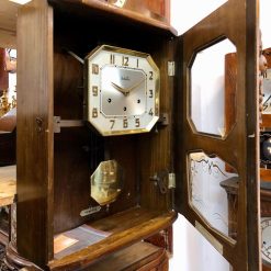 Đồng hồ Vedette số nổi vàng thùng chùm đào trạm trổ đẹp nhập pháp