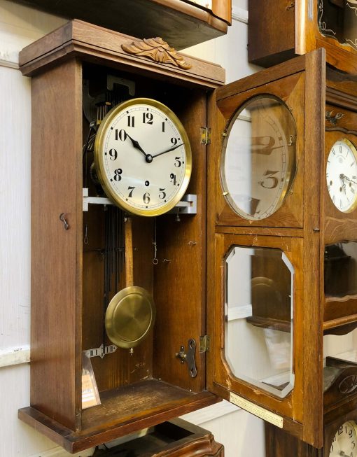 Đồng hồ Vedette thùng dài gỗ sồi cổ kính nhập pháp