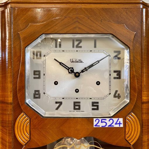 Đồng hồ Vedette thùng bè vân nu bóng đẹp sang trọng từ Pháp
