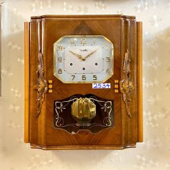 Đồng hồ Vedette thùng bè số nổi vàng đẹp sang trọng từ Pháp 