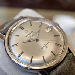 Đồng hồ cổ Omega Constellation 5 dòng chứ có chứng chỉ Chronometer tiêu chuẩn thời gian vỏ SS